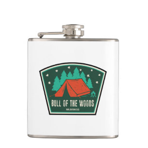 Bull Of The Woods Wilderness Oregon Camping Hip Flask