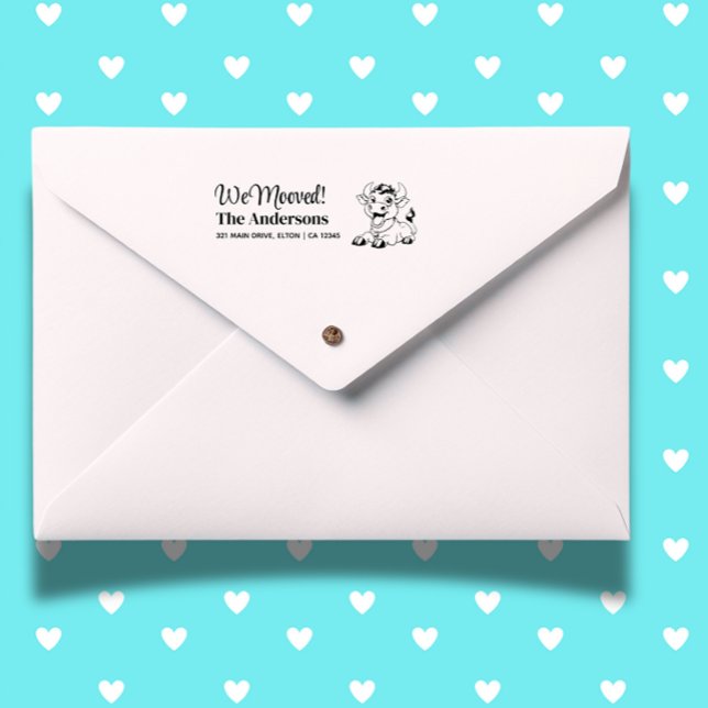 Bull Personalise Return Address  Self-inking Stamp (Create heartfelt mail with the Bull Personalize Return Address Self-inking Stamp.)