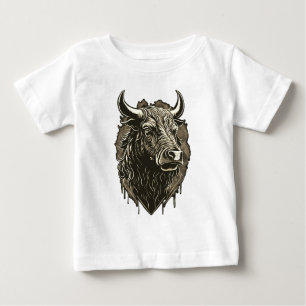 Bull Portrait Baby T-Shirt