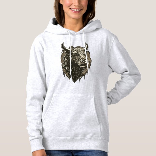 Bull Portrait Hoodie (Front)