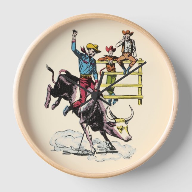 Bull Rider Clock (Front)