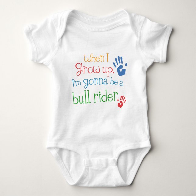 Bull Rider (Future) Infant Baby T-Shirt Baby Bodysuit (Front)