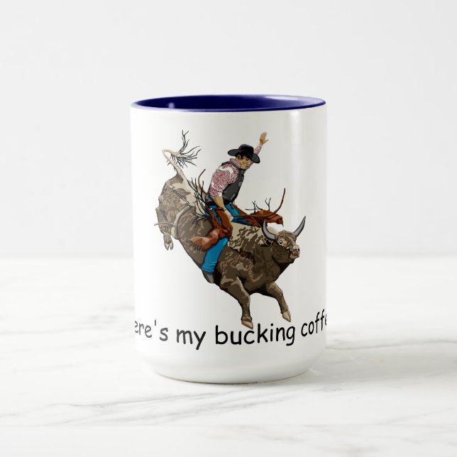 Bull rider mug (Center)