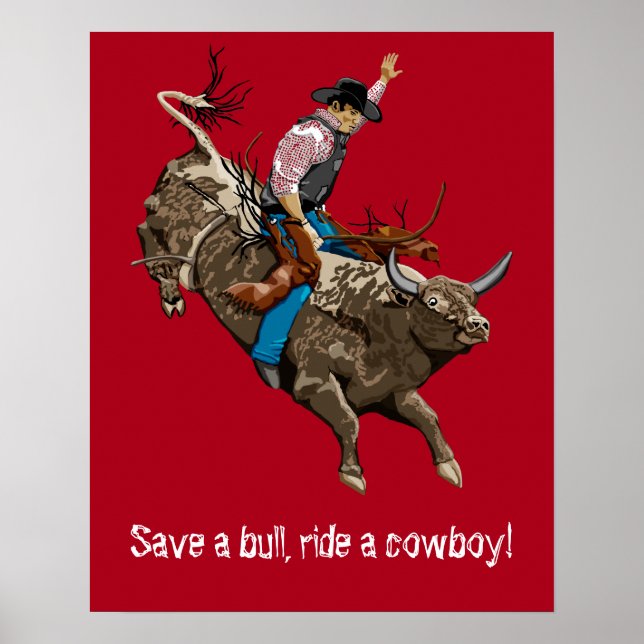Bull rider poster (Front)