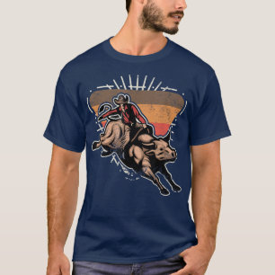 Bull Rider Rodeo Lover Bull Riding Cowboy Fan  T-Shirt