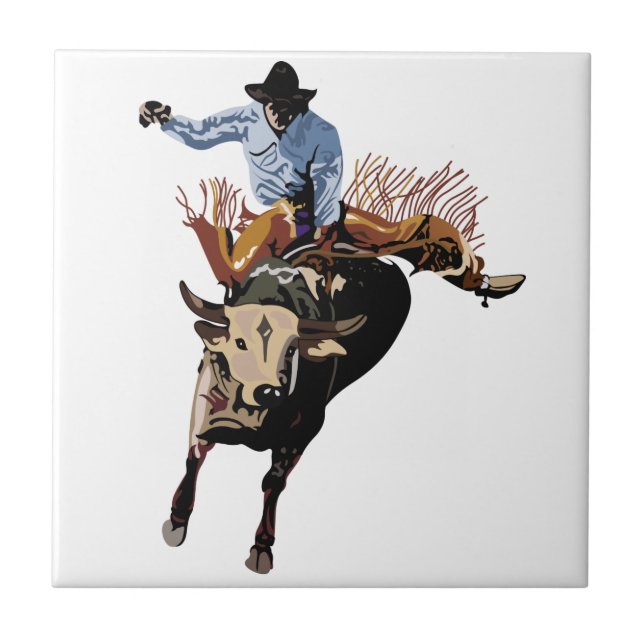 Bull Rider Tile (Front)