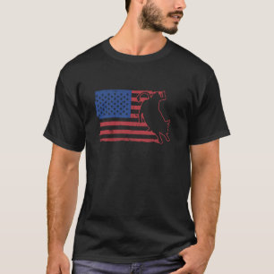 Bull Riding American Cowgirl Western T-Shirt