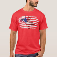 Bull Riding American Flag