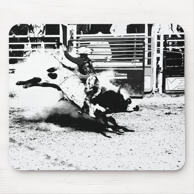 Bull Riding Champ Mouse Pad (Front)