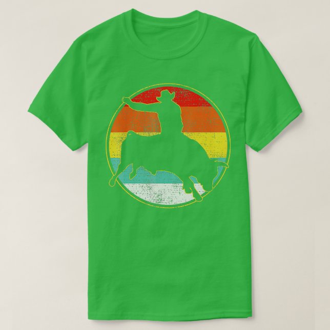 Bull Riding Cowboy Western Tee Vintage (Design Front)