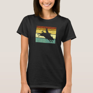 Bull Riding Rodeo Cowboy Jaripeo Retro Bull Rider T-Shirt
