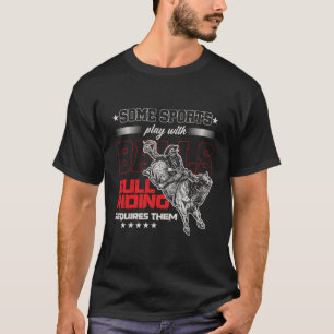 Bull Riding Sports Rodeo Cowboy Western Bull Rider T-Shirt