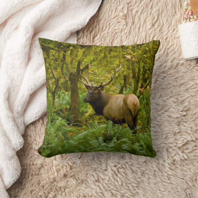 Bull Roosevelt Elk Cushion (Blanket)