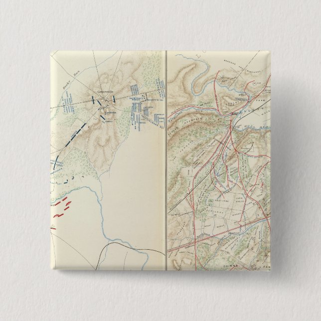 Bull Run, Manassas 15 Cm Square Badge (Front)