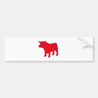 Bull see Red Bumper Sticker