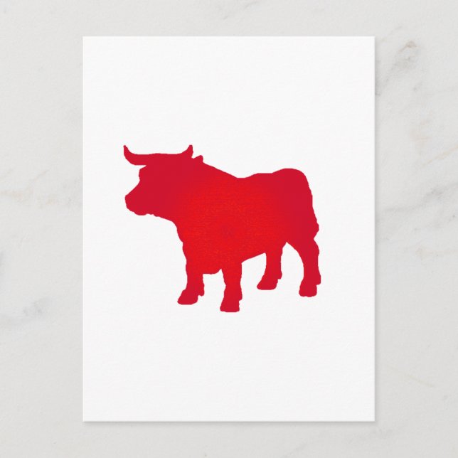 Bull see Red Postcard (Front)