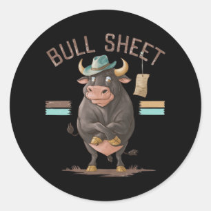 BULL SHEET CLASSIC ROUND STICKER
