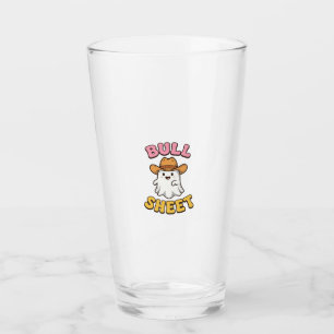 Bull Sheet Cute Ghost Cowboy Vintage Funny T-Shirt Glass