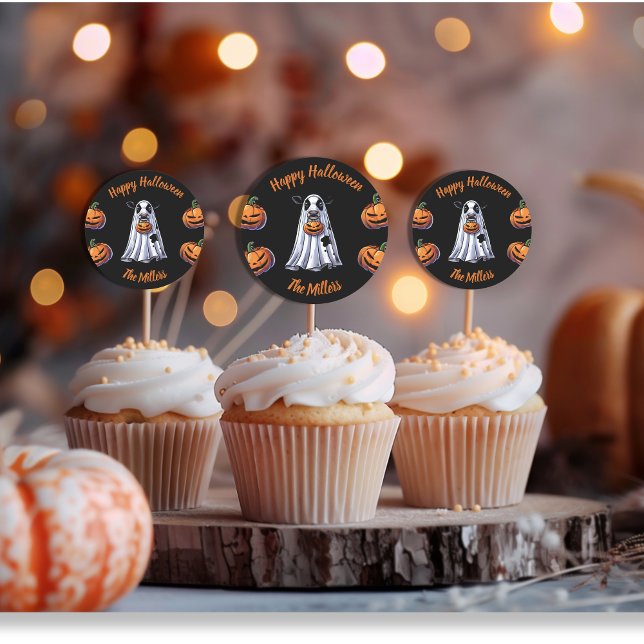 Bull Sheet moo Bulls custom Happy Halloween Classic Round Sticker (Bull Sheet moo Bulls custom Happy Halloween Classic Round Sticker)