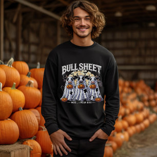 Bull Sheet moo Funny bulls  Happy Halloween men  Sweatshirt