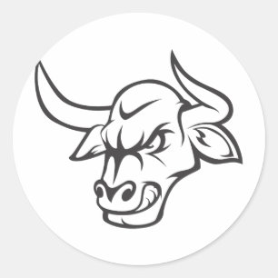 Bull Shirts Cool Custom Bull Shirts Classic Round Sticker