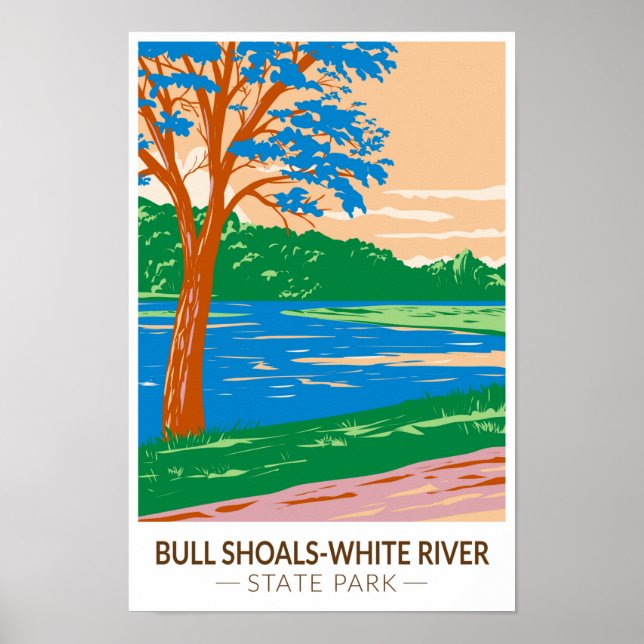 Bull Shoals - White River State Park Arkansas  Poster (Front)