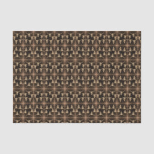 Bull Skull Western Country Sepia Brown Pattern Tissue Paper