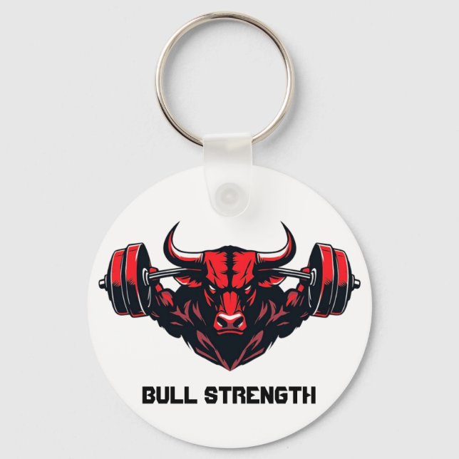 Bull Strength Key Ring (Front)