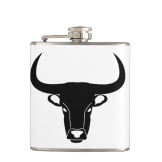 bull taurus hip flask