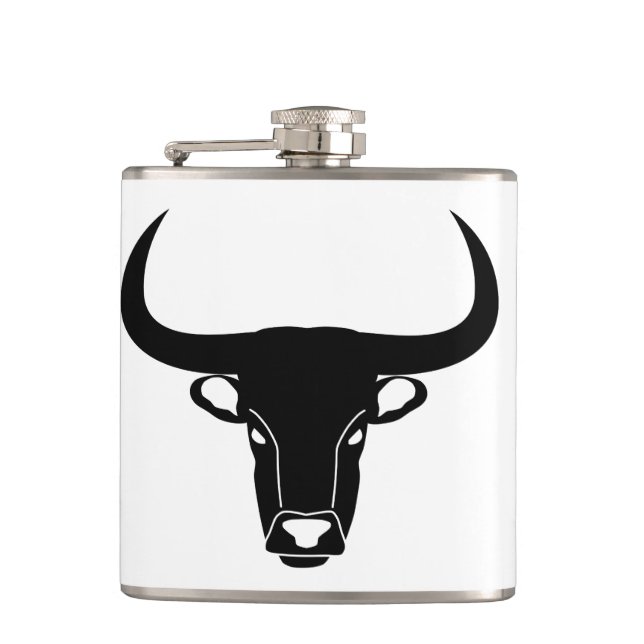 bull taurus hip flask (Front)