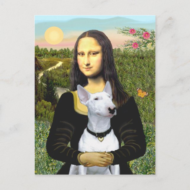 Bull Terrier 1 - Mona Lisa Postcard (Front)