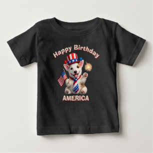 Bull Terrier (2t) Patriotic Kid T-Shirt