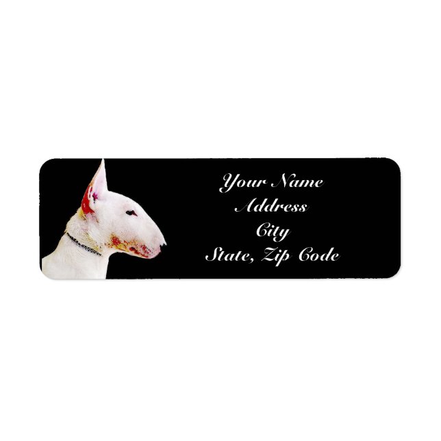 Bull Terrier Address Labels (Front)