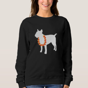 Bull Terrier Aloha Hawaiian Lei Dog Sweatshirt
