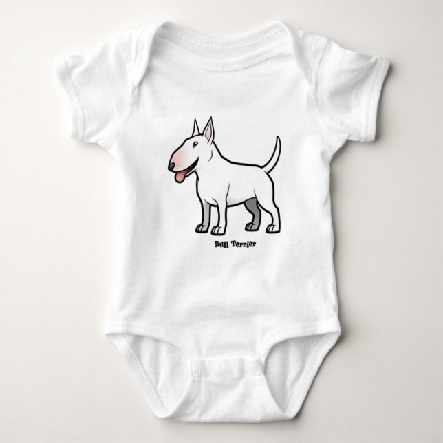 Bull Terrier Baby Bodysuit (Front)