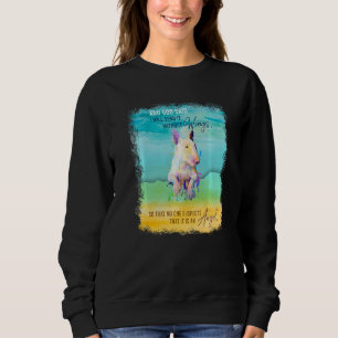 Bull Terrier Birthday For Kids Teen Love Bull Ter Sweatshirt