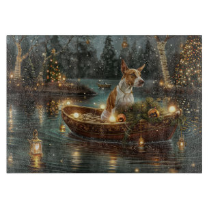 Bull Terrier Christmas Festive Voyage Cutting Board