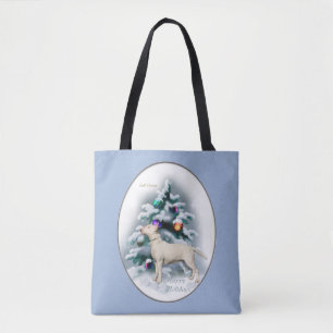 Bull Terrier Christmas Tote Bag