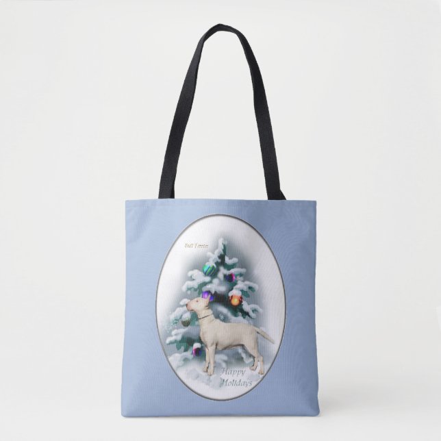 Bull Terrier Christmas   Tote Bag (Front)