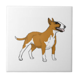 Bull Terrier -- Coloured Tile