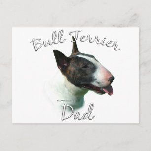 Bull Terrier Dad 2 Postcard