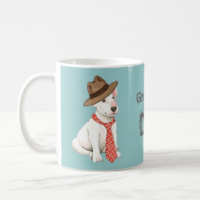 Bull Terrier Dad Coffee Mug (Left)