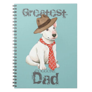 Bull Terrier Dad Spiral Notebook