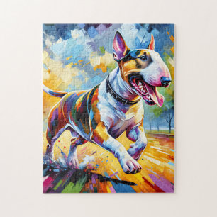 Bull Terrier Dog Acrylic Art Print Gift Jigsaw Puzzle