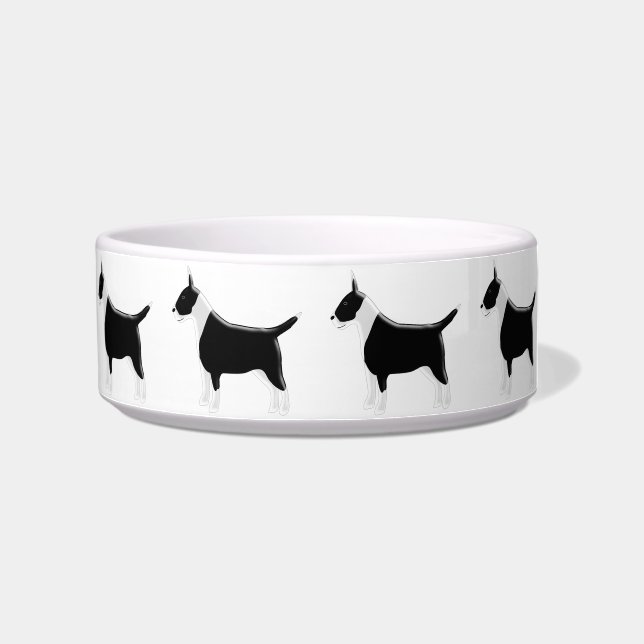 Bull Terrier Dog Design Bowl (Right)