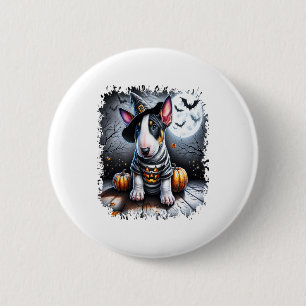 Bull Terrier Dog Halloween 6 Cm Round Badge