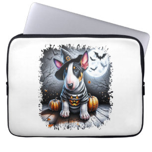 Bull Terrier Dog Halloween Laptop Sleeve