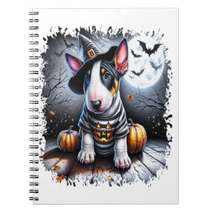 Bull Terrier Dog Halloween Notebook