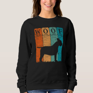Bull Terrier Dog Periodic Table Elements Dog Woof Sweatshirt