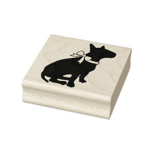 Bull Terrier Dog Puppy Rubber Stamp